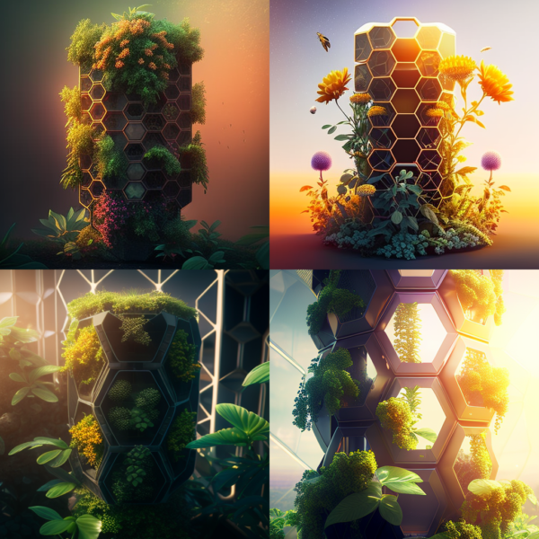 TechnologyBetween_vertical_tower_garden_with_hexagonal_4k_high__21a0cbbb-b2ca-4733-ba5e-d1036c5b4350