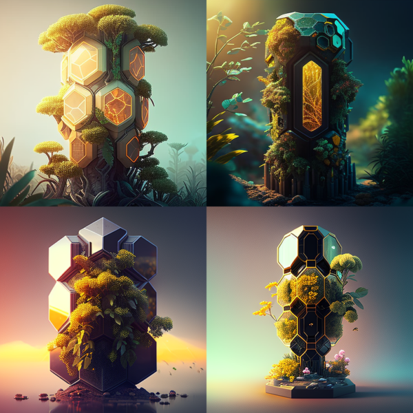 TechnologyBetween_vertical_tower_garden_with_hexagonal_base_4k__201c1ce1-abfc-4950-939d-2553a949453f